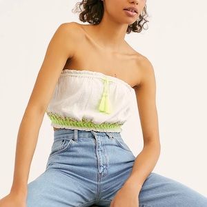 NWT Free People No More Tiers Tube Top